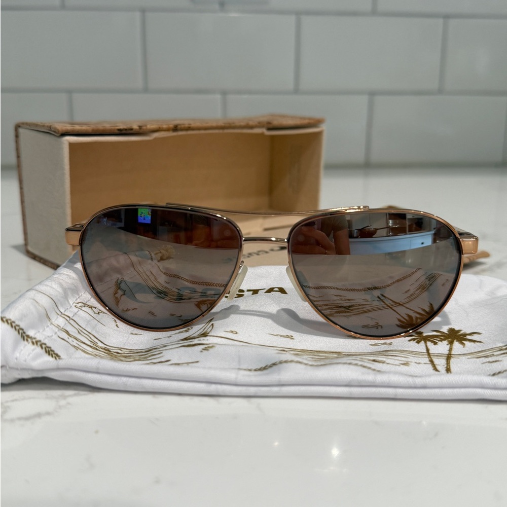 Costa Women's Sunglasses - Gold Frame with Brown Lenses